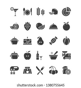 Food Line Vector Icons 