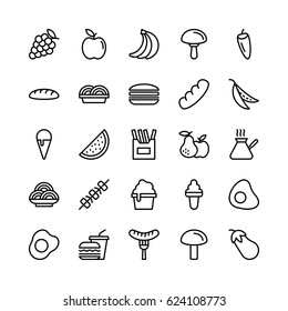 Food Line Vector Icons 5