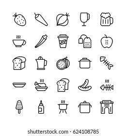 Food Line Vector Icons 7