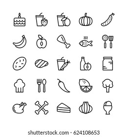 Food Line Vector Icons 8