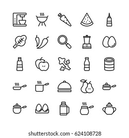 Food Line Vector Icons 9