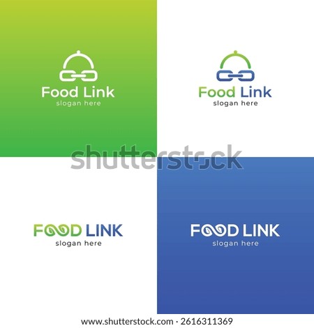 food link logo design set
