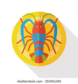 food lobster flat icon