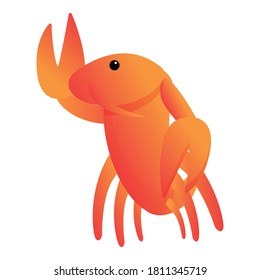 Food lobster icon. Cartoon of food lobster vector icon for web design isolated on white background