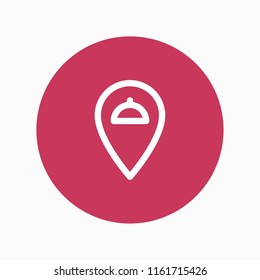 food location icon vector