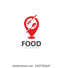 Food Location Logo Design Template