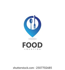 Food Location Logo Design Template