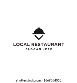 food location logo design vector illustration template