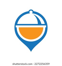 Food location logo images illustration design