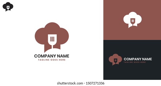 Food logo - All elements on this template are editable with vector software, suitable for Food Business / Industry.