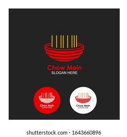 food logo concept. with elements of bowl and noodle svg