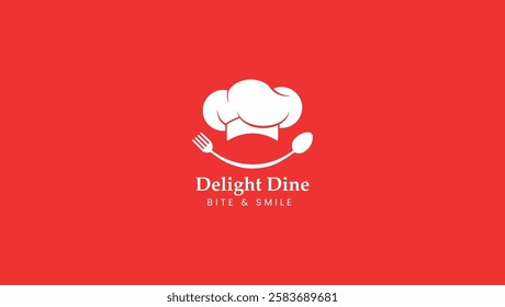 Food logo design, chef logo, spoon and fork logo