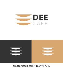 Food logo design concept. Cafe logomark illustration. Can representing luxury, agency, chef.