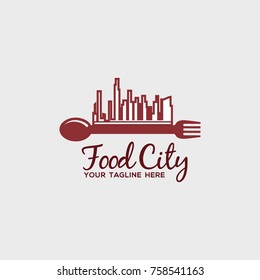 Food logo design illustration