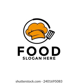 Food Logo Design, Kitchen, restaurant, cafe and cooking logo vector template