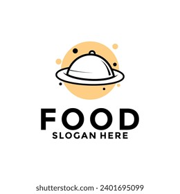 Food Logo Design, Planet Food logo vector template