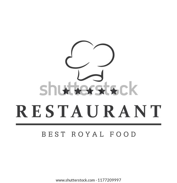 Food Logo Design Template Badges Black Stock Vector (Royalty Free ...