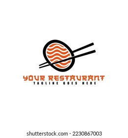 Food logo design template restaurant