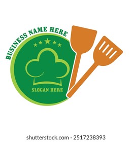 Food logo design template for restaurant and business