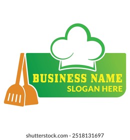 Food logo design template for restaurant and business