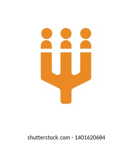 food logo design template vector