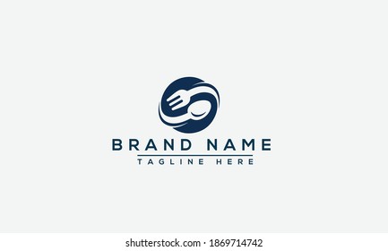 Elemento de promoción de marca gráfica vectorial de plantilla de diseño de logotipo de alimentos.
