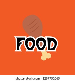 food logo design, vector