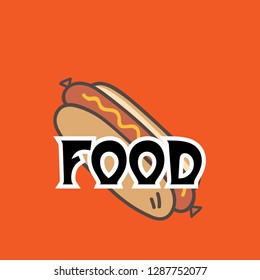 food logo design, vector