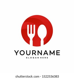 Food logo design, vector logo template