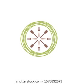 Food Logo Design Vector Template