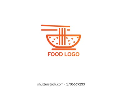 food logo design vector template