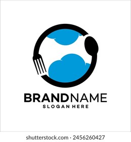 food logo design vector template illustration