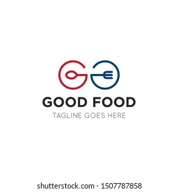 food logo and icon vector illustration design template