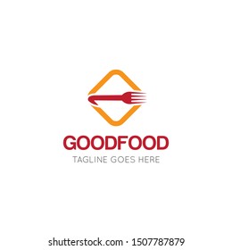 food logo and icon vector illustration design template