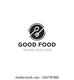 food logo and icon vector illustration design template