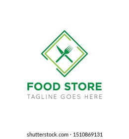 food logo and icon vector illustration design template