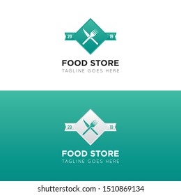 food logo and icon vector illustration design template