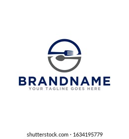 Food logo icon vector. Spoon and fork restaurant logo icon. Simple design and tendy design.