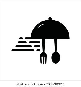 food logo icon vector. template design logo food menu with fork and spoon