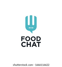 ilustración del logotipo del alimento dibujos vectoriales de chat