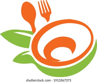 Food logo initial logo design