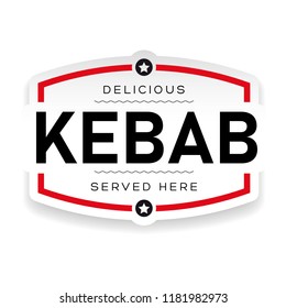 Food Logo Kebab vintage