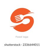 Food logo. Label for food company. Grocery store logo. Vector illustration. Food delivery logo design, Abstract logo