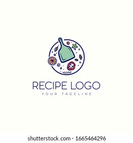 Food Logo Recipe vector design template