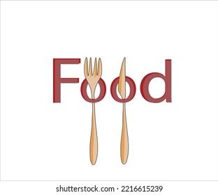 food logo, food restaurant logo background,food lettering background