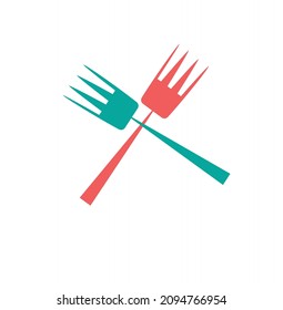 food logo or restaurant logo designed with fork