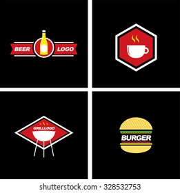 food logo set 