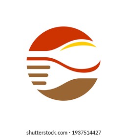 Food Logo Simple Spoon and Fork Symbol