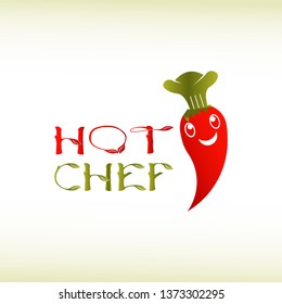 Food logo, spicy food concept icon-vector