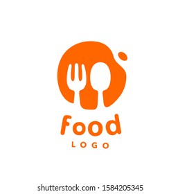 Food Logo Spoon and Fork Simple Symbol